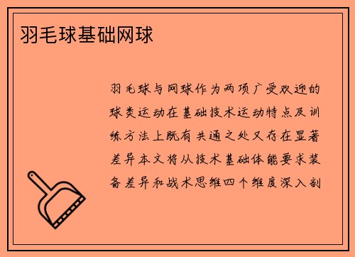 羽毛球基础网球